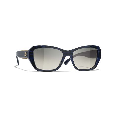 chanel butterfly blue canvas|Chanel Butterfly Blue Gradient Blue Polar Sunglasses .